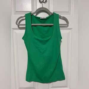 Zara Vibrant Green Tank Top